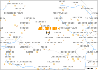 map of Jāvar Sīneh