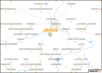 map of Javené