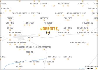 map of Jävenitz