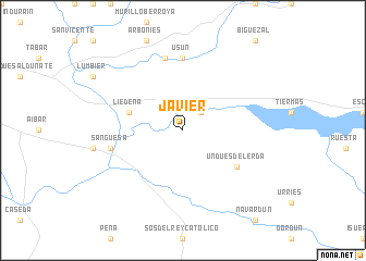 map of Javier