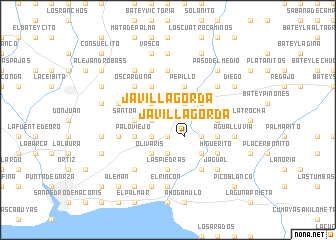 map of Javilla Gorda