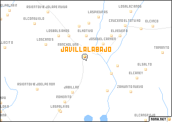 map of Javillal Abajo