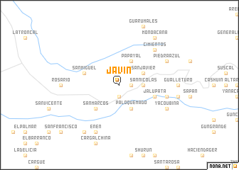 map of Javín