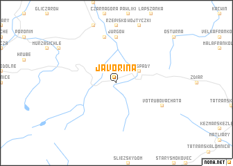 map of Javorina