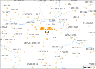 map of Javorje