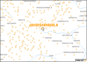 map of Javorska Mahala