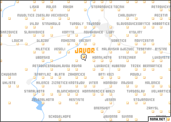 map of Javor