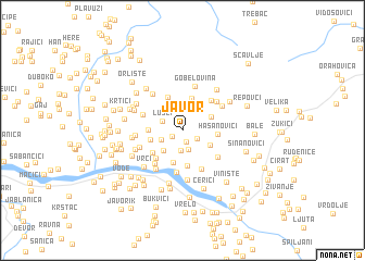 map of Javor