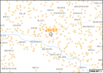 map of Javor