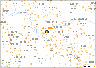 map of Javor