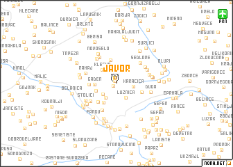 map of Javor