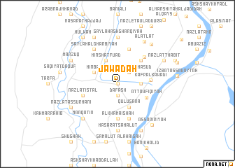 map of Jawādah