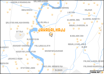 map of Jawād al Ḩājj