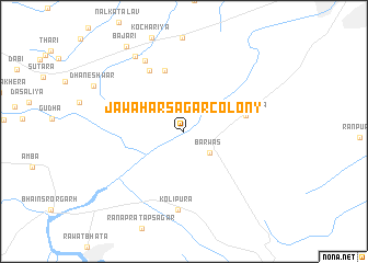 map of Jawāharsāgar Colony