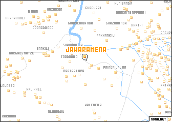 map of Jāwara Mena