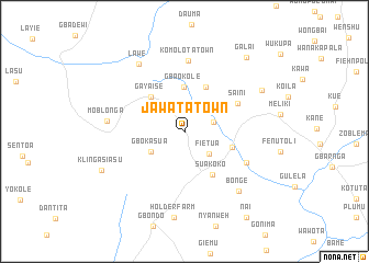 map of Jawata Town