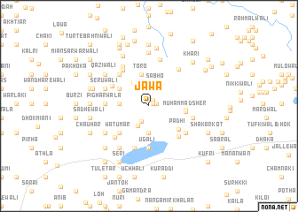 map of Jāwa