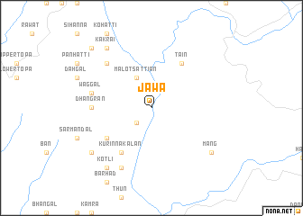 map of Jāwa