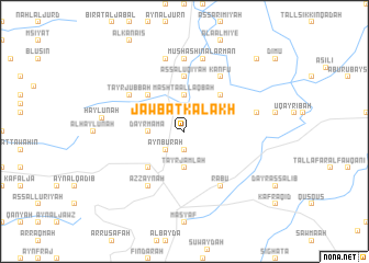 map of Jawbat Kalakh