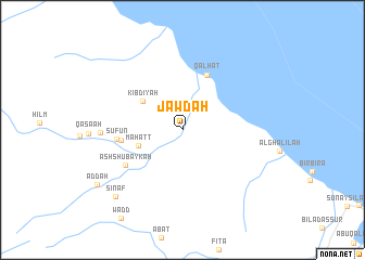 map of Jawḑah