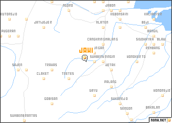 map of Jawi