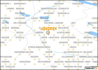 map of Jaworek