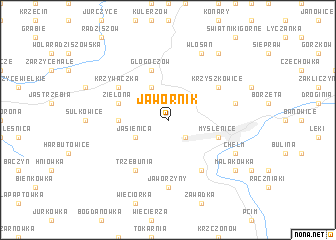 map of Jawornik