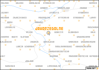 map of Jaworze Dolne