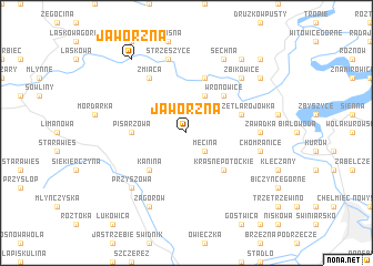 map of Jaworzna