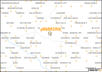 map of Jaworznik