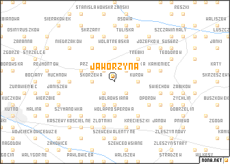 map of Jaworzyna