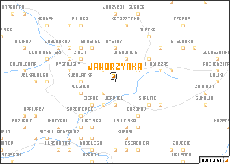 map of Jaworzynka