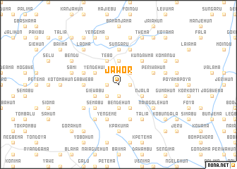 map of Jawor