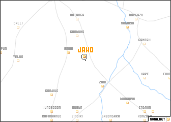 map of Jawo