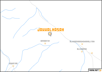 map of Jaww al Ḩaşāh