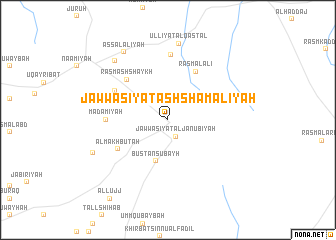 map of Jawwāşīyat ash Shamālīyah