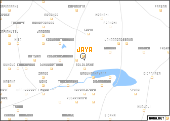 map of Jaya