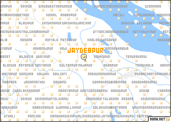 map of Jaydebpur