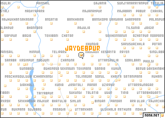 map of Jaydebpur