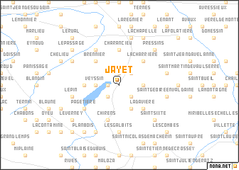 map of Jayet