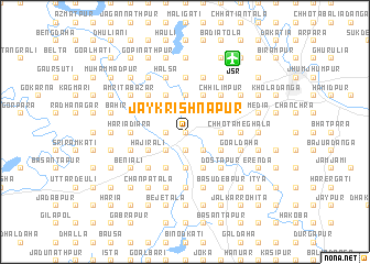 map of Jaykrishnapur