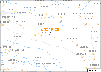 map of Jazavica