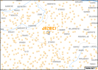map of Jazbići