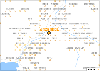 map of Jāzemkol