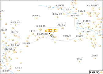 map of Jažići