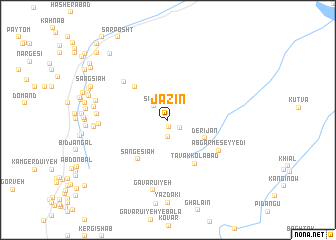 map of Jazīn