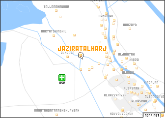 map of Jazīrat al Harj