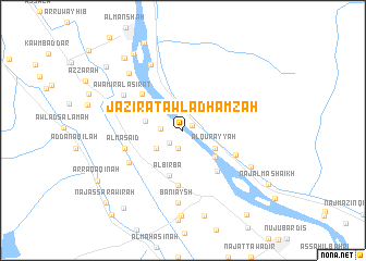 map of Jazīrat Awlād Ḩamzah