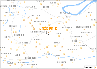 map of Jazovnik