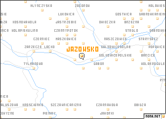 map of Jazowsko